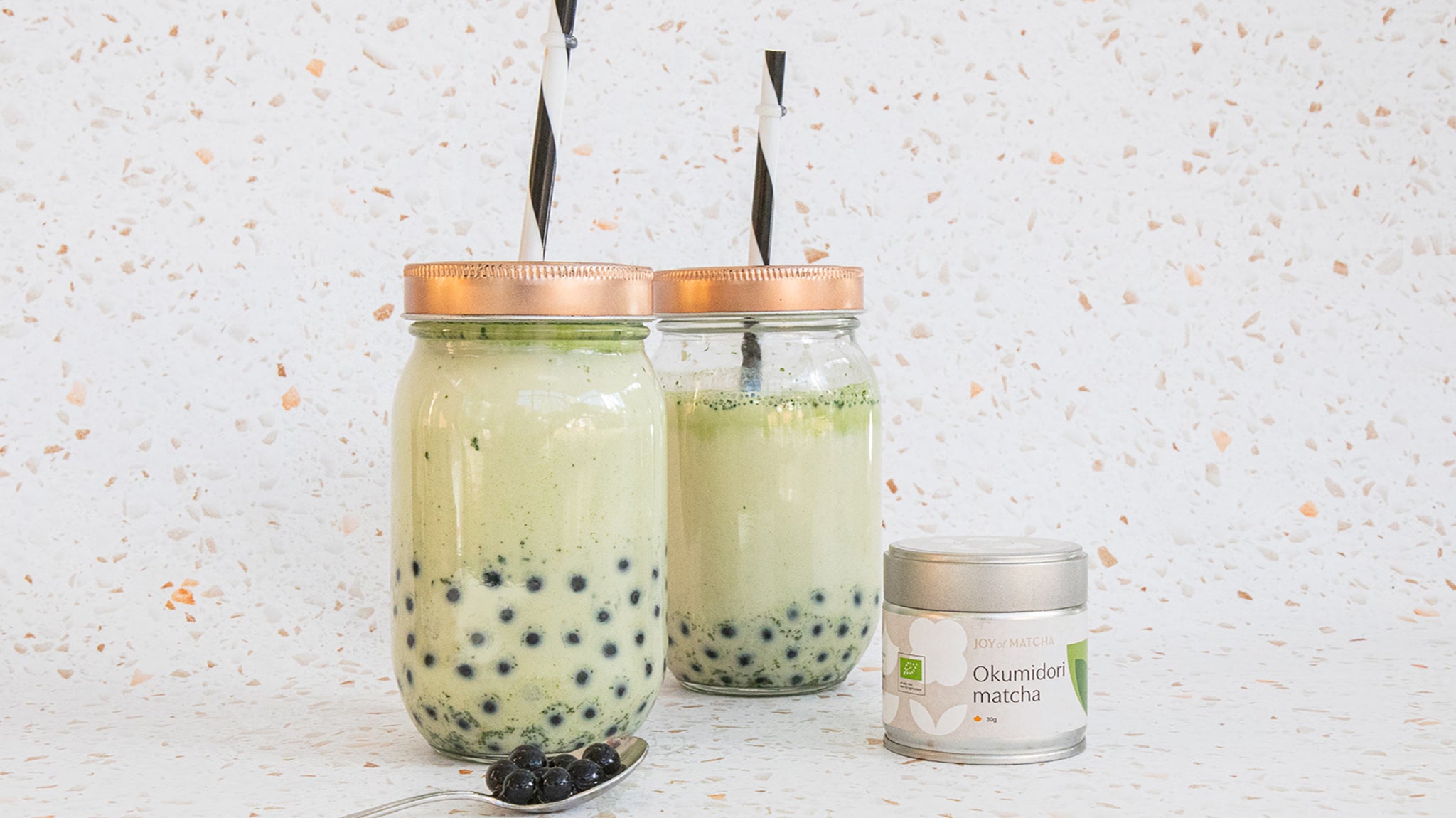 Bubble tea met matcha