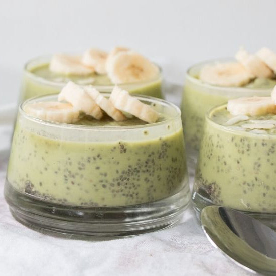 Matcha chia pudding recept
