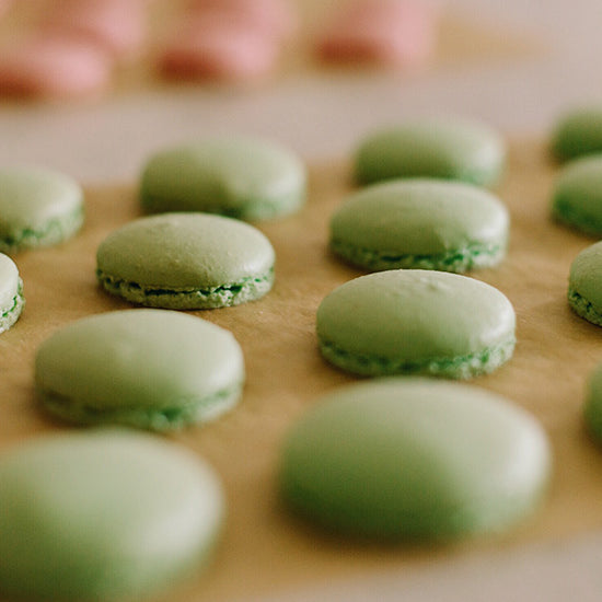 Matcha macarons om je vingers bij af te likken!