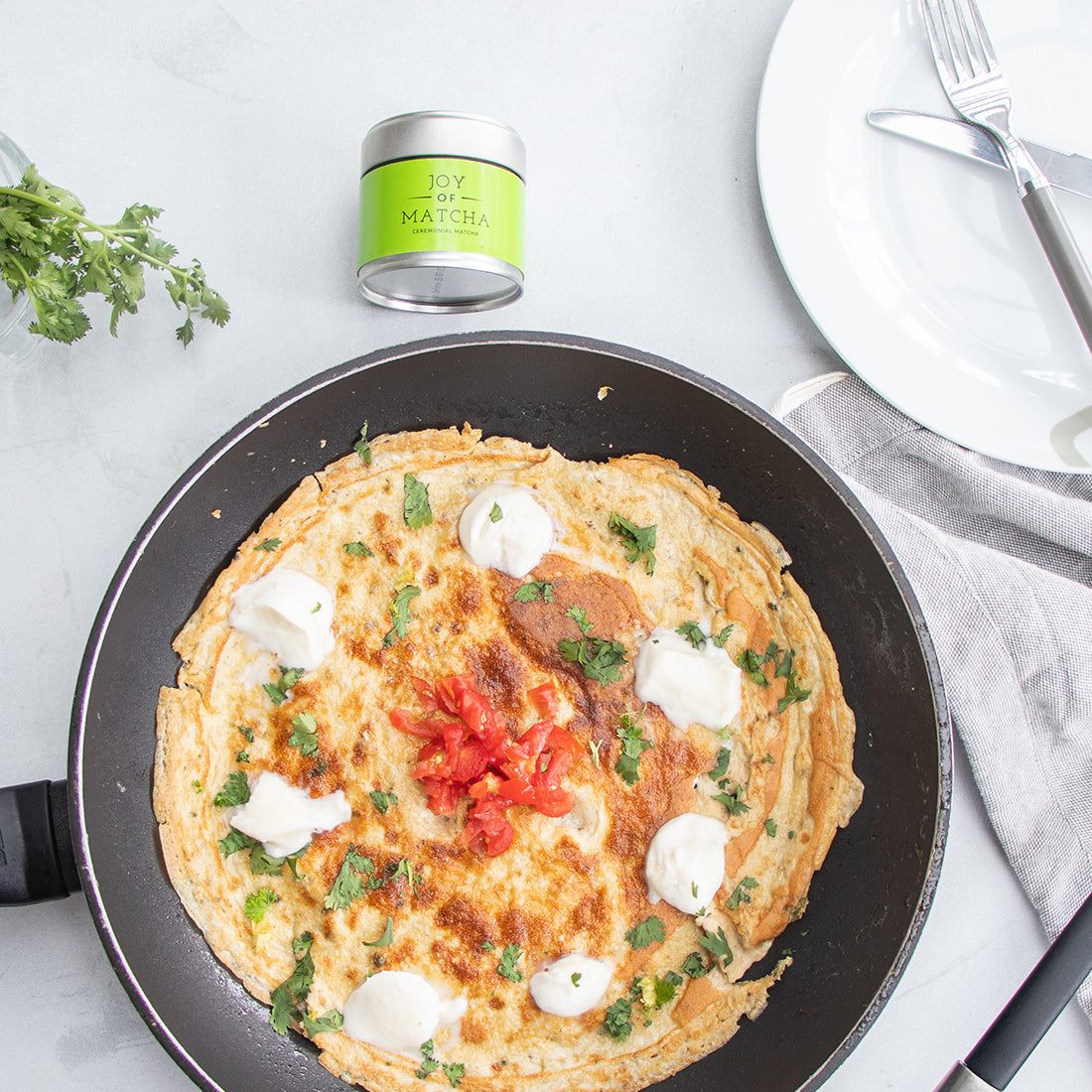 omelet met mozzarella