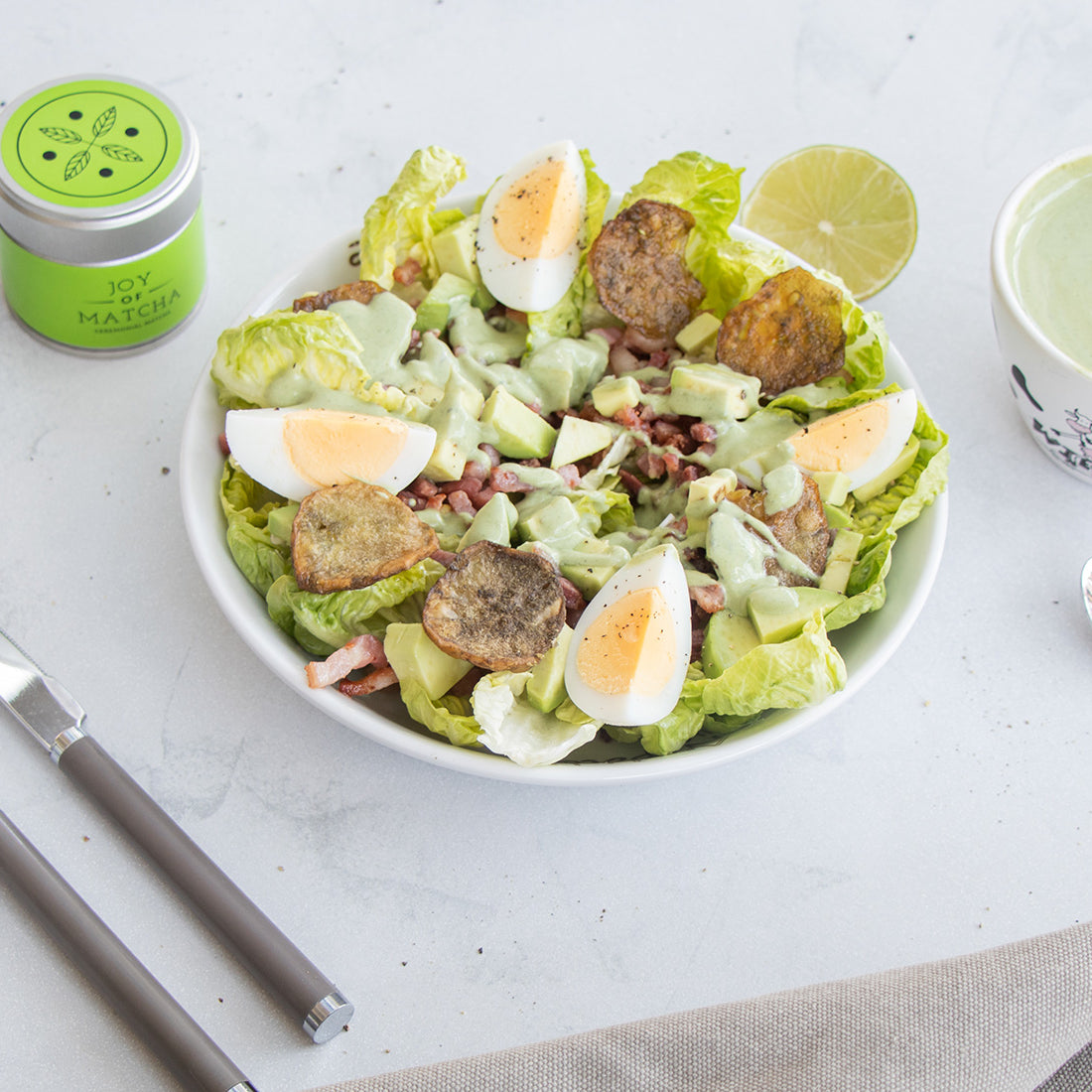 Salade met krokante spek