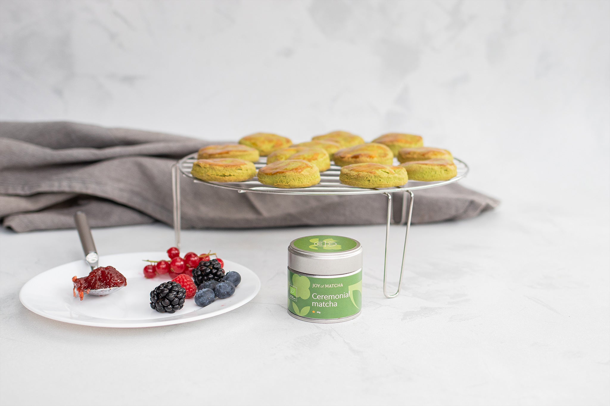 Matcha scones