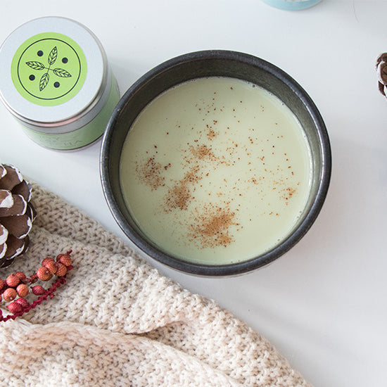 Vegan Pumpkin Spice Matcha Latte als zalig opwarmertje