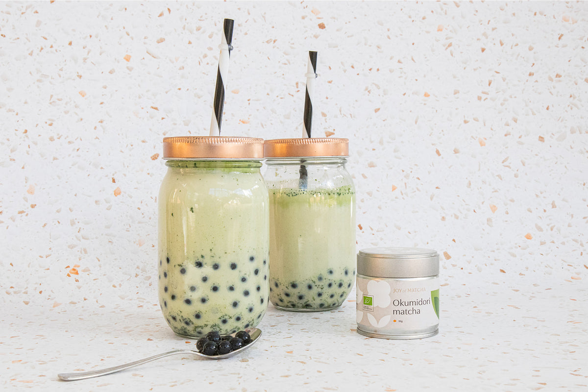 Bubble tea met matcha