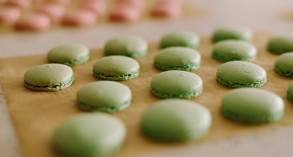 Matcha macarons om je vingers bij af te likken!